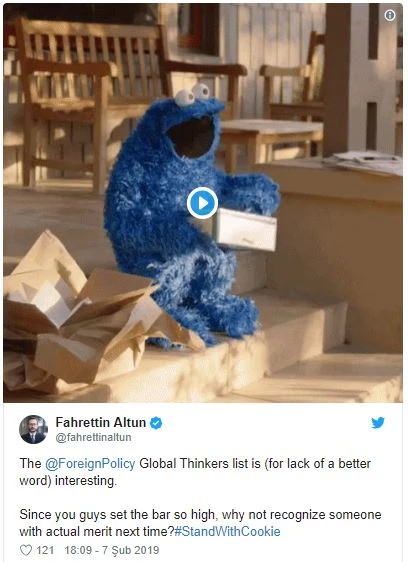 Cumhurbaşkanlığı'ndan ünlü dergiye kurabiye canavarlı tepki